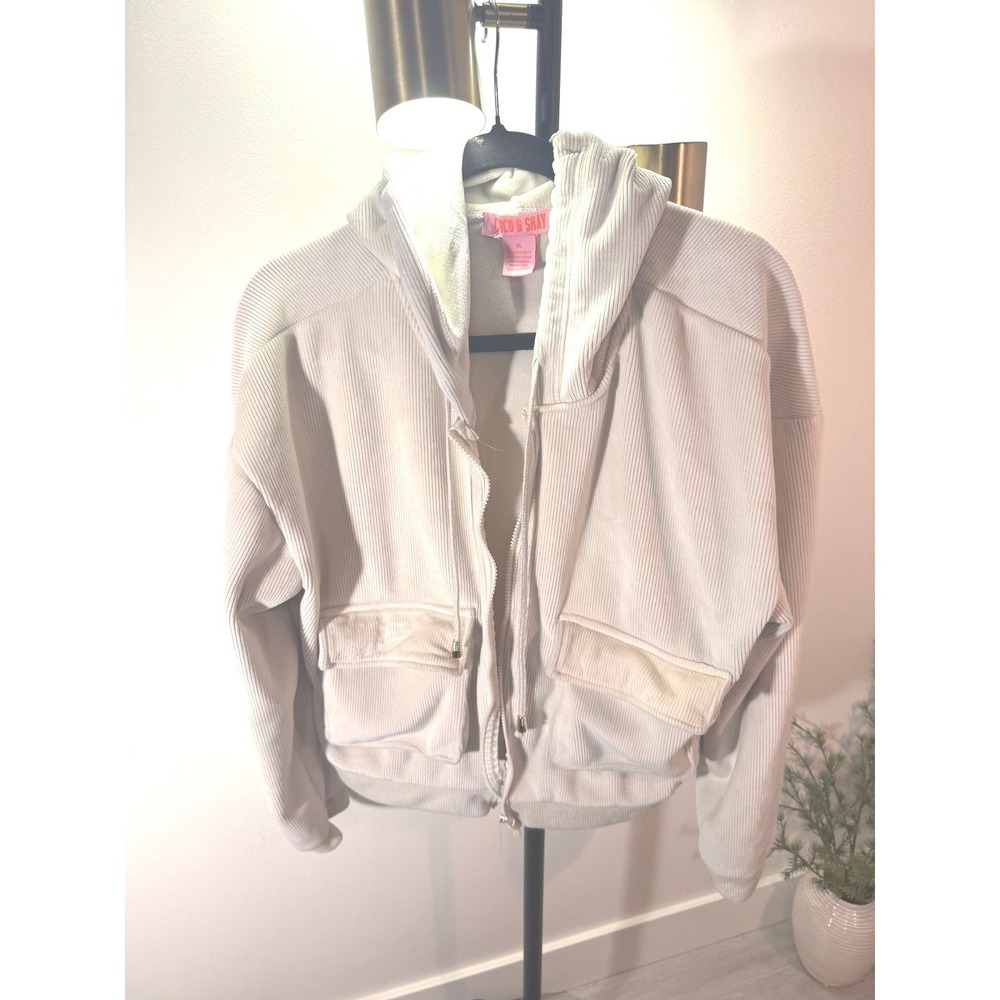 Coco & Shay xl xtrasoft velour pockets hoodie home ultimate comfort cozy perfect